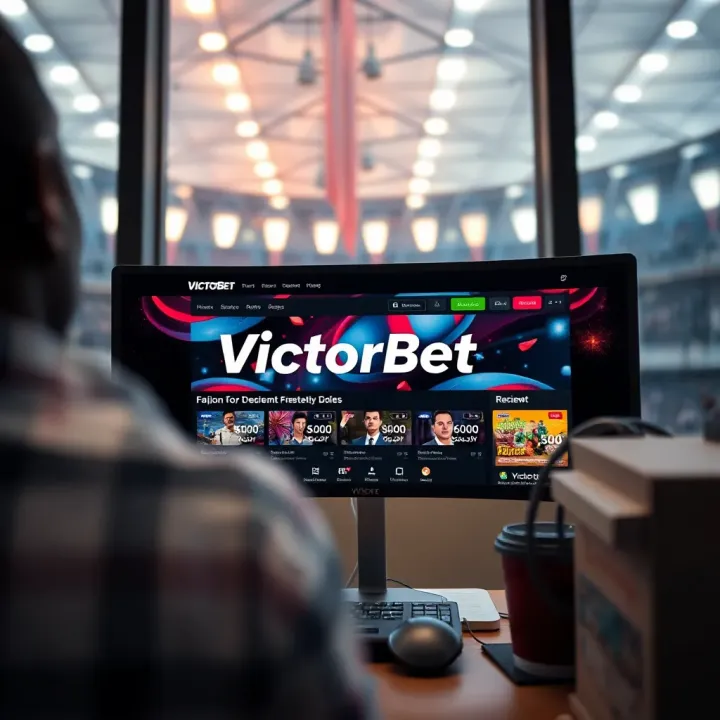 User entering login details on Victorbet mobile app interface