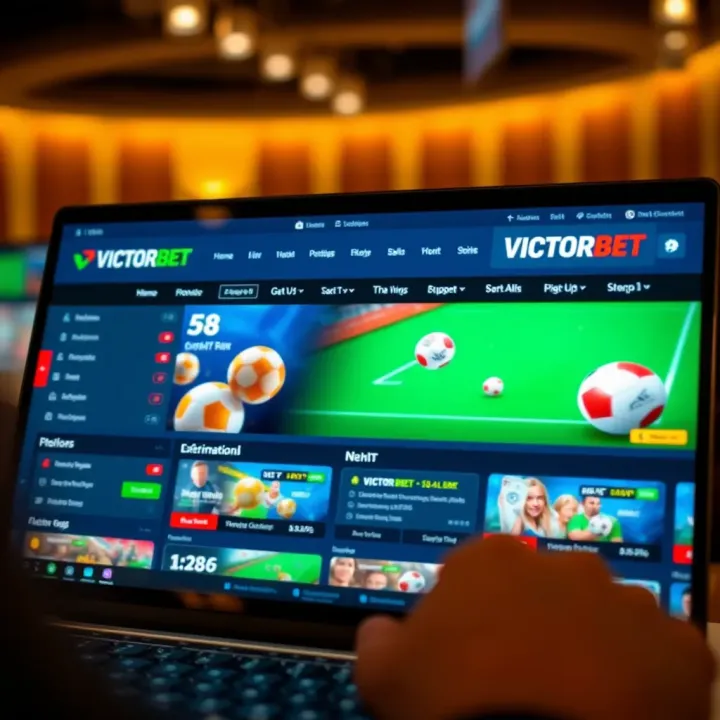 VictorBet homepage showing promotional banners and betting options tailored for Nigerian users