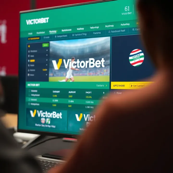 Nigerian sports fan checking VictorBet coupon on a mobile device