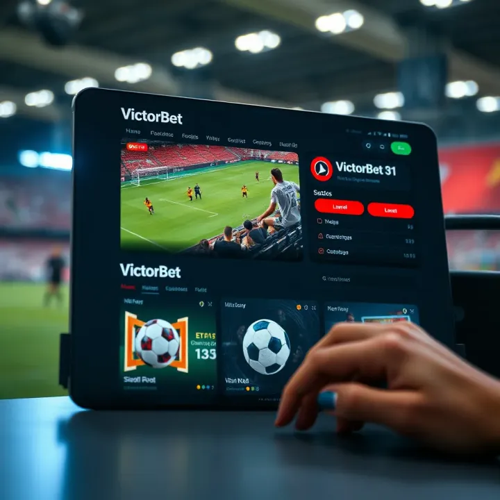 Screenshot of VictorBet live score interface showing real-time football match updates