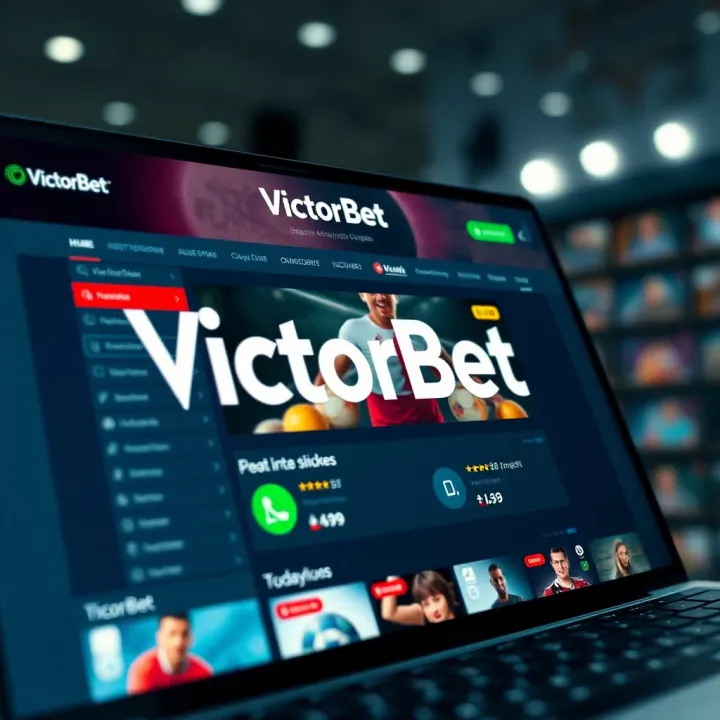 Illustration of online sports betting with VictorBet coupons and bonus highlights