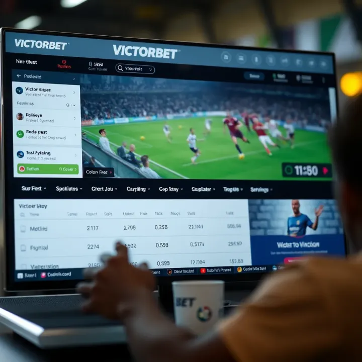 Mobile Interface Highlighting VictorBet Booking Code Decoding Graphic of a mobile device with VictorBet app interface highlighting the decoding of booking codes for betting