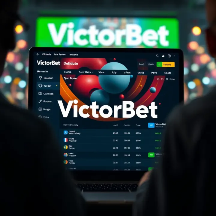 VictorBet platform showing live football match scores and updates