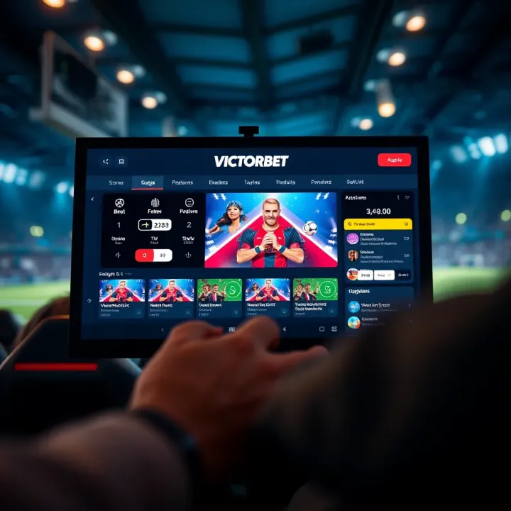 User entering login credentials on VictorBet Nigeria website interface