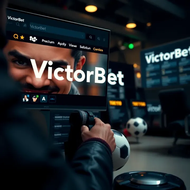 Victorbet logo showcasing bold typography with vibrant colors representing energy and trust in sports betting