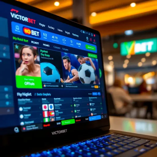 Victorbet Logo Adapted for Digital Platforms with Clear Branding Digital adaptation of the Victorbet logo optimized for online platforms highlighting its clarity and brand consistency