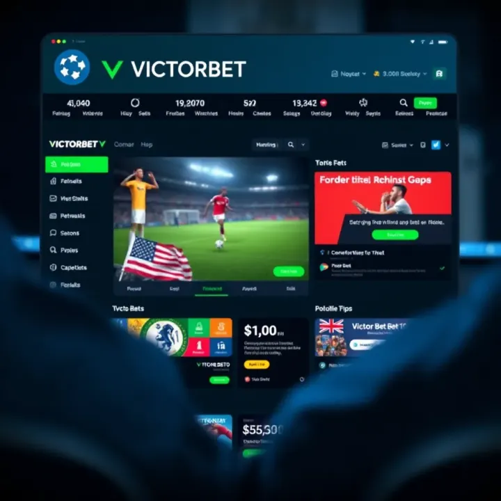 Mobile device showing VictorBet's mobile interface optimized for seamless betting experience in Nigeria