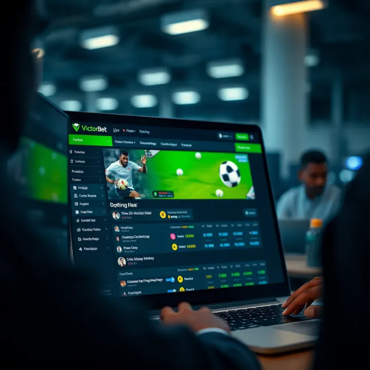 User interface displaying bank options for depositing funds on VictorBet Nigeria platform