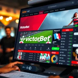 VictorBet Old Mobile Nigeria Login Screen Overview Smartphone screen displaying VictorBet old mobile login interface in Nigeria