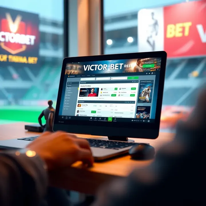 Victorbet app interface showing various sports betting options with clear navigation