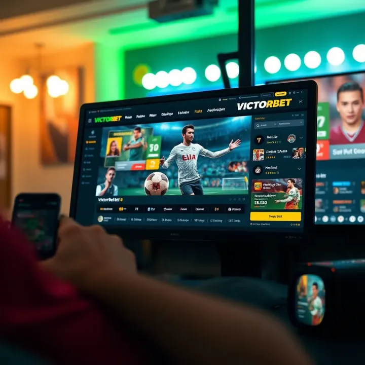 VictorBet Online Login Interface for Nigerian Users Login interface showing VictorBet Nigeria online betting platform