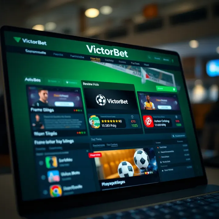 VictorBet website registration form displayed on a digital device screen