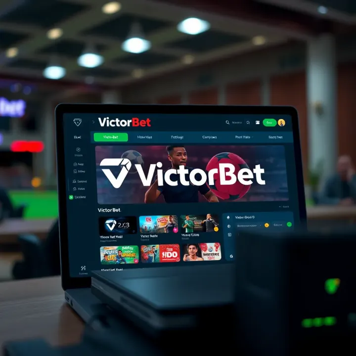 VictorBet Shop mobile app displaying betting options and wallet balance on smartphone