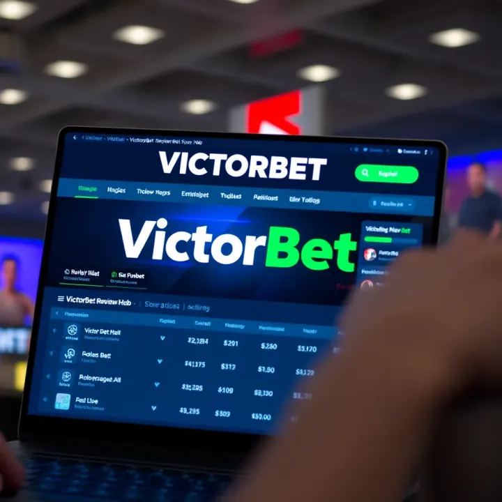 Close-up of a secure payment terminal used for transactions at Victorbet shop