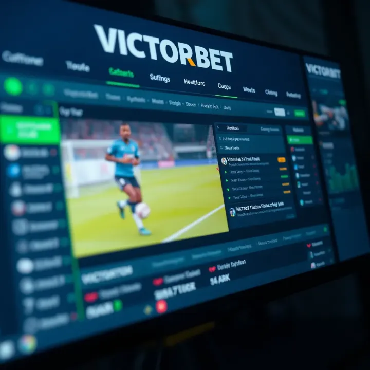 User interface showcasing betting options and categories on VictorBet Shop Two platform