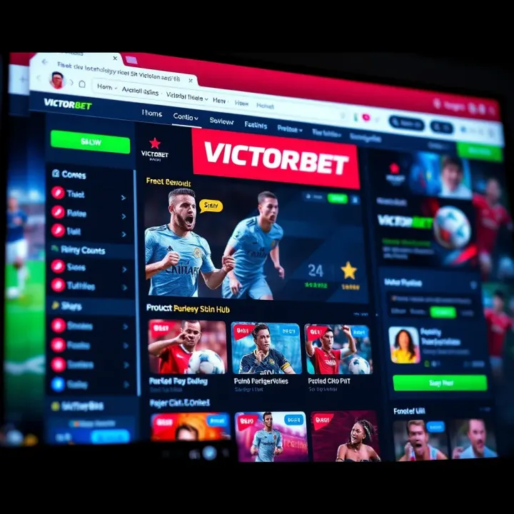 VictorBet Zambia online betting platform interface showing sports betting options and live odds